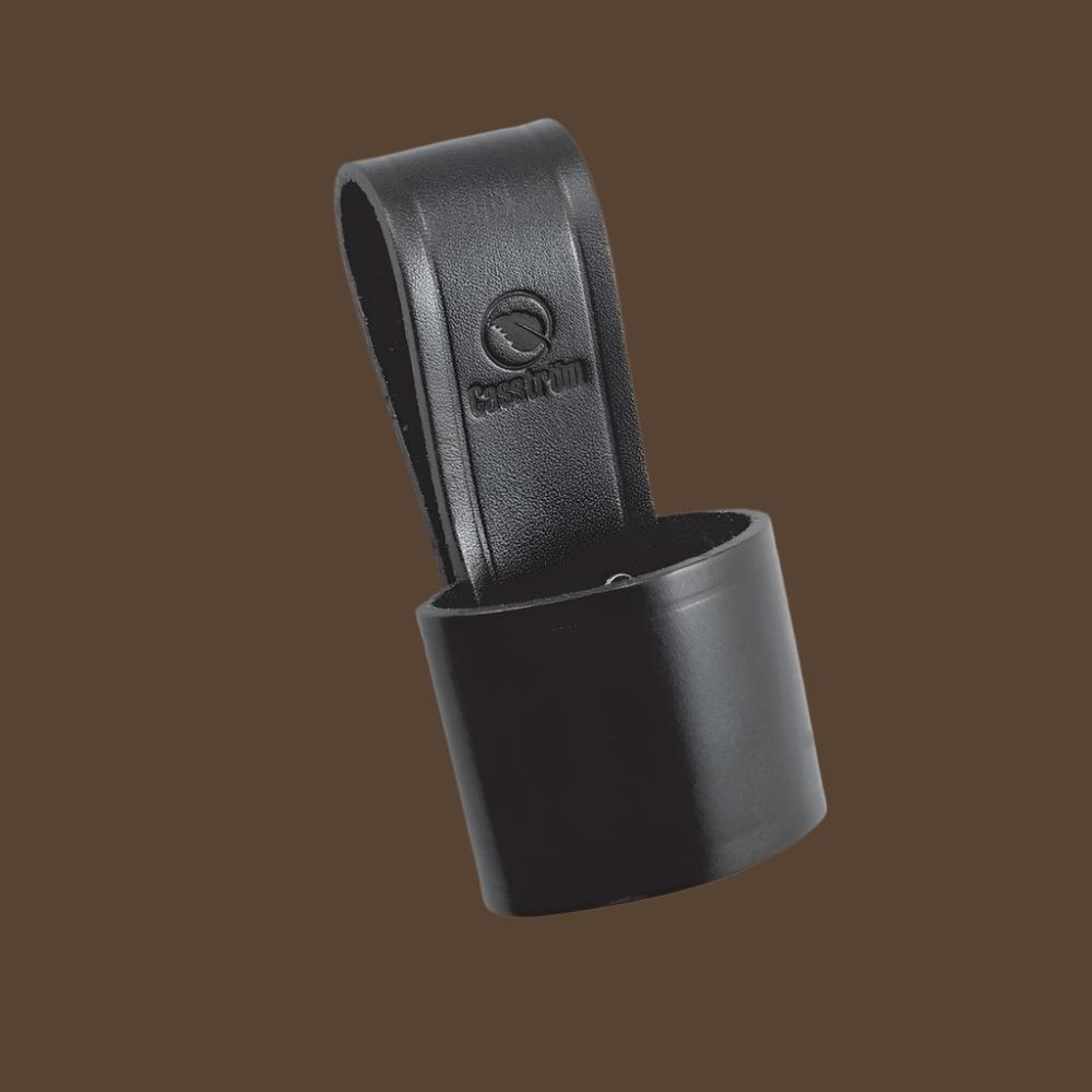 Casström leather axe loop in black