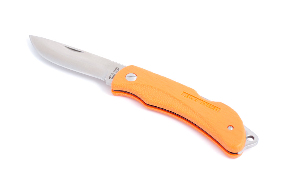 Swede 8 ORANGE HANDLE LEATHER SHEATH