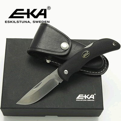 Swede 8 BLACK HANDLE LEATHER SHEATH