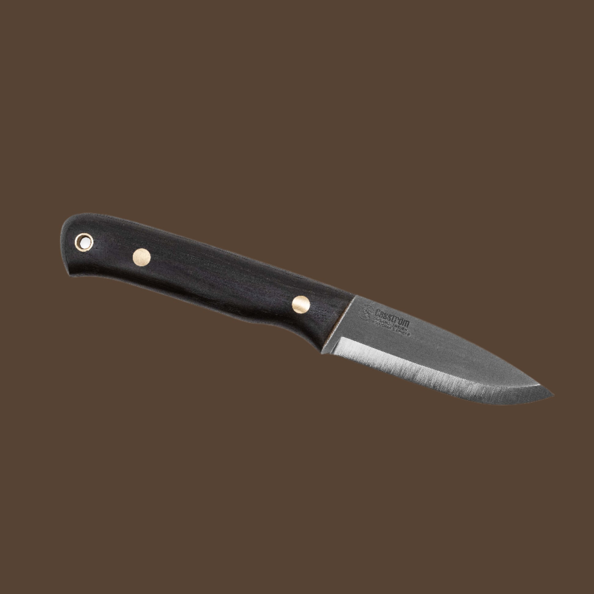 Casström Woodsman knife - Bog Oak Handle