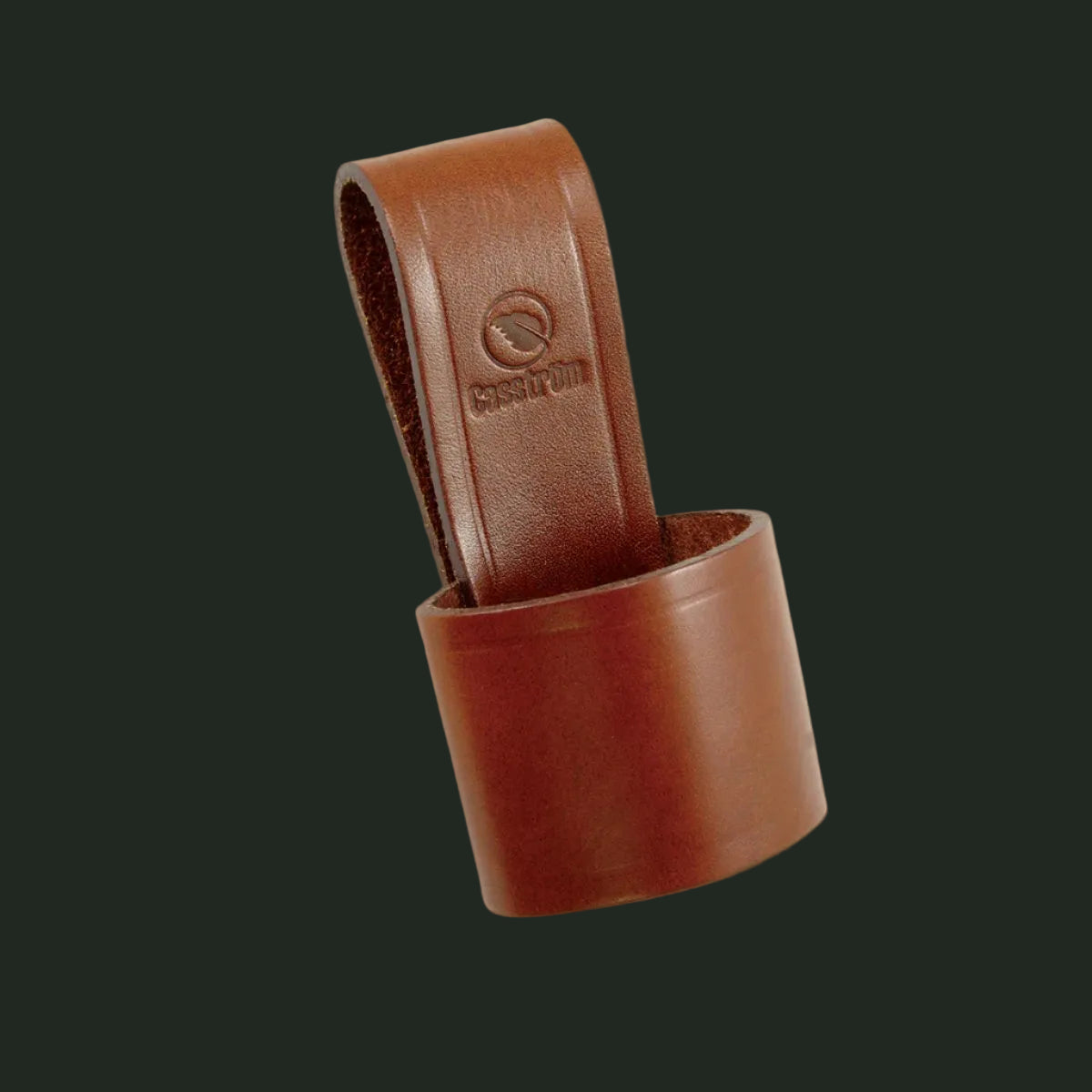 Casström Leather Axe loop in cognac brown