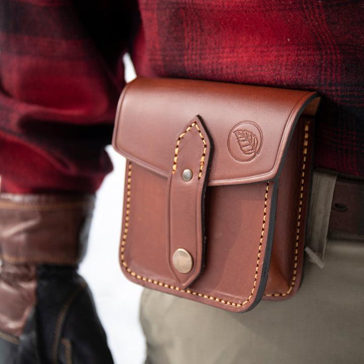 Casström Possibles Pouch attached to a belt