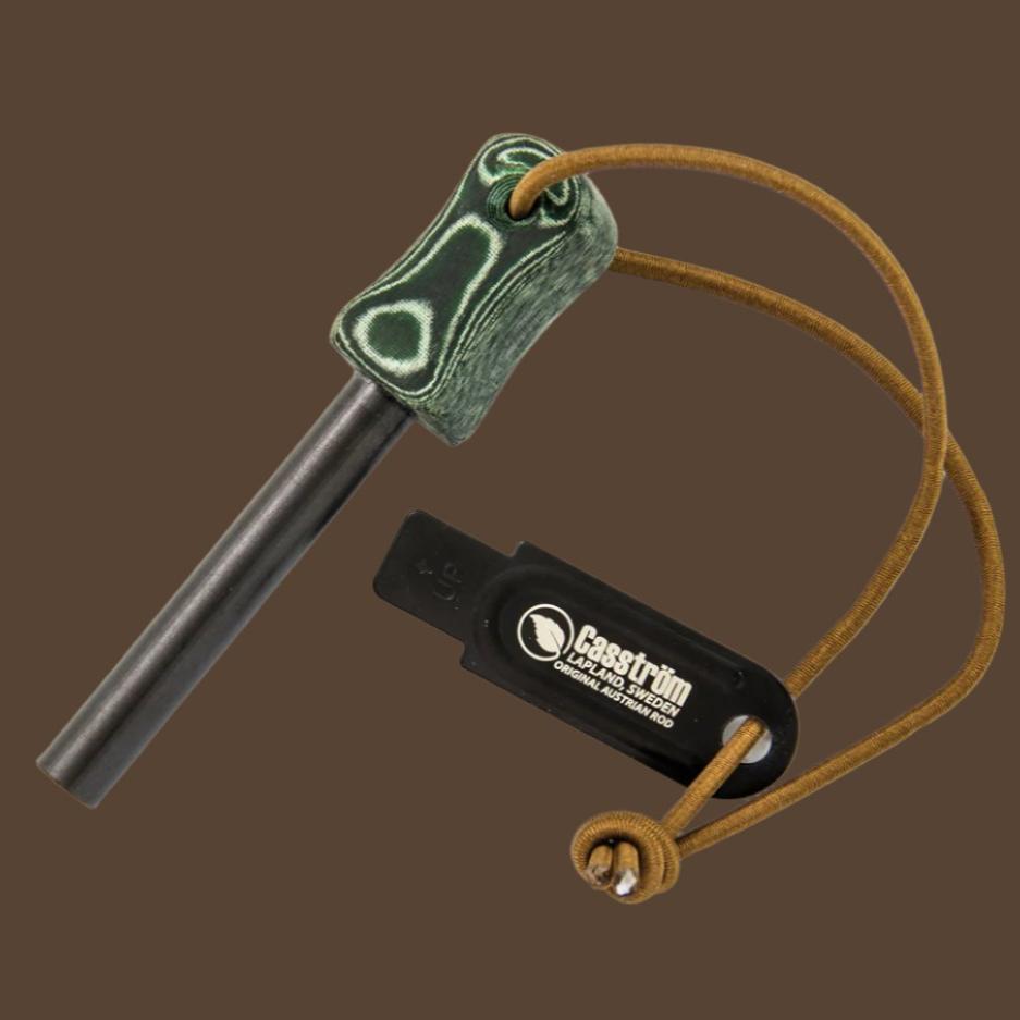 Fire Striker with Green Micarta Handle