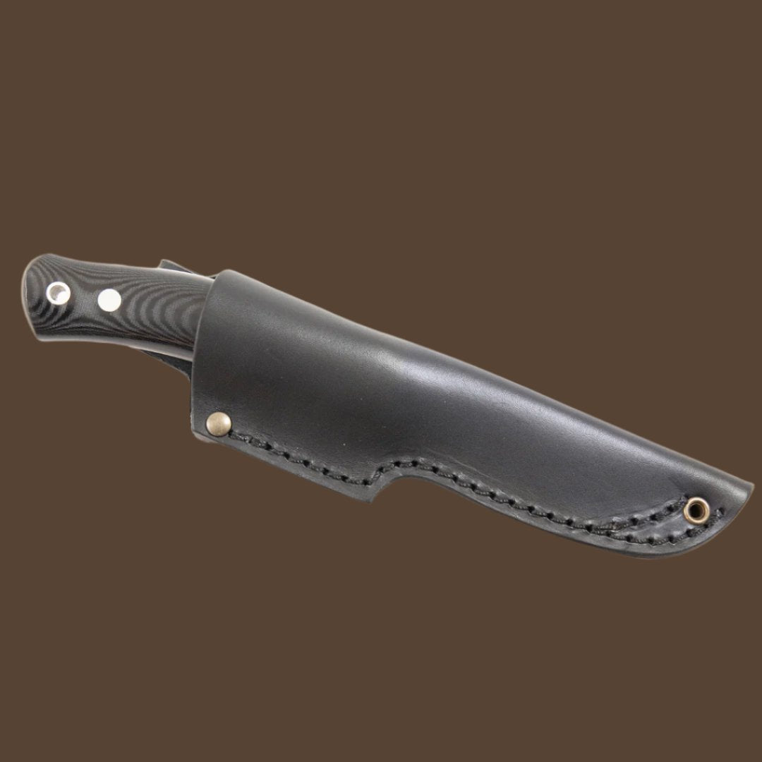 No.10 Swedish Forest Knife in Black Micarta - Casstrom Limited