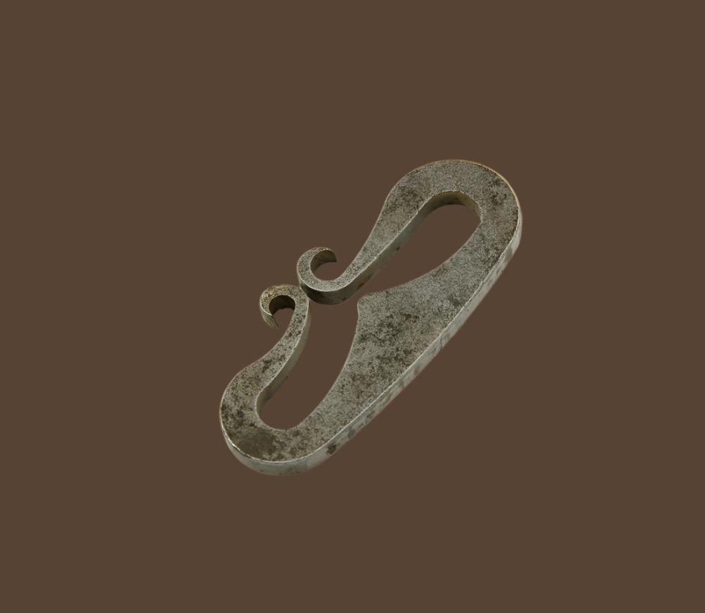 Handforged steel striker for using with a piece of flint to produce sparks for a fire