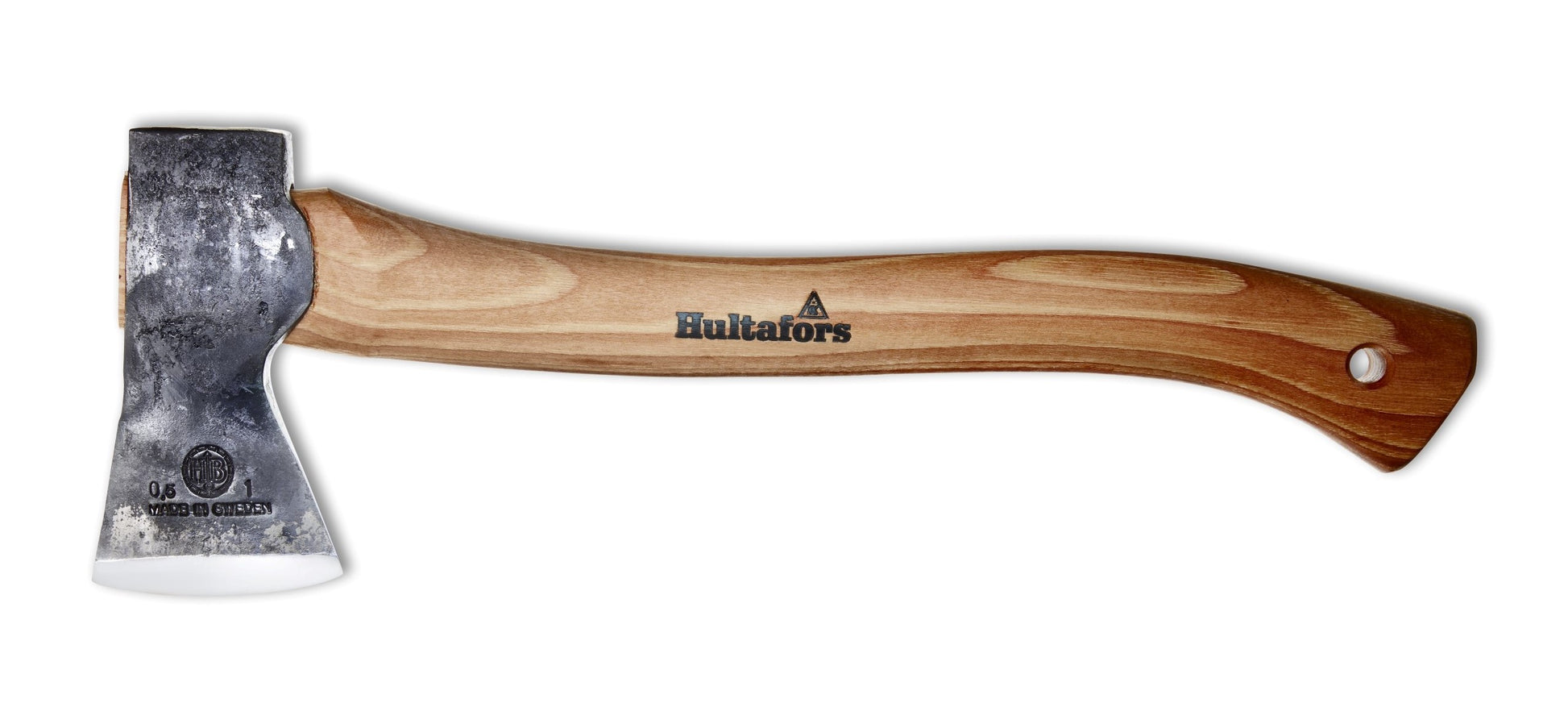 View of the Hultan trekking hatchet with full handle view