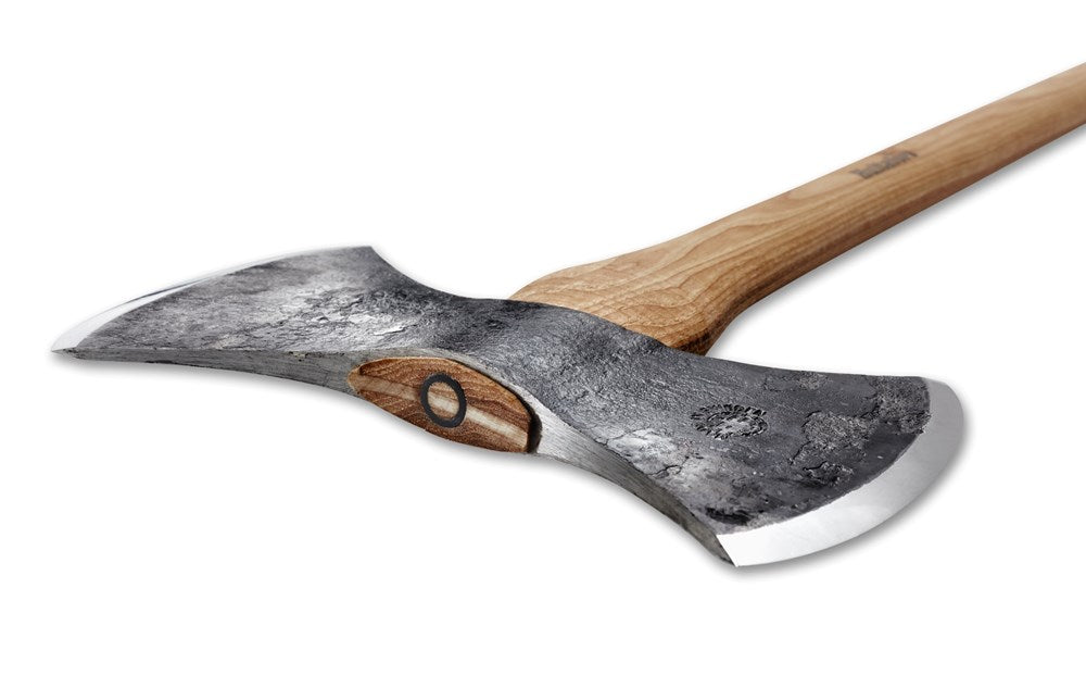 Swedish double bit throwing axe
