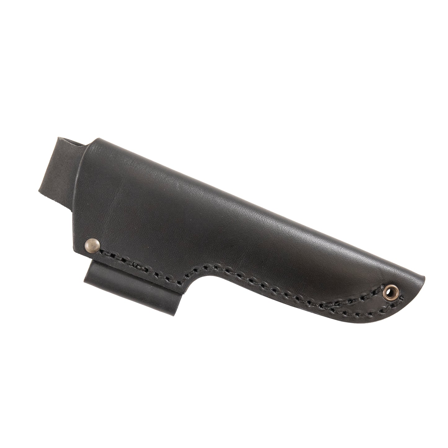 No. 10 SFK Leather Sheath with fire steel loop BLACK