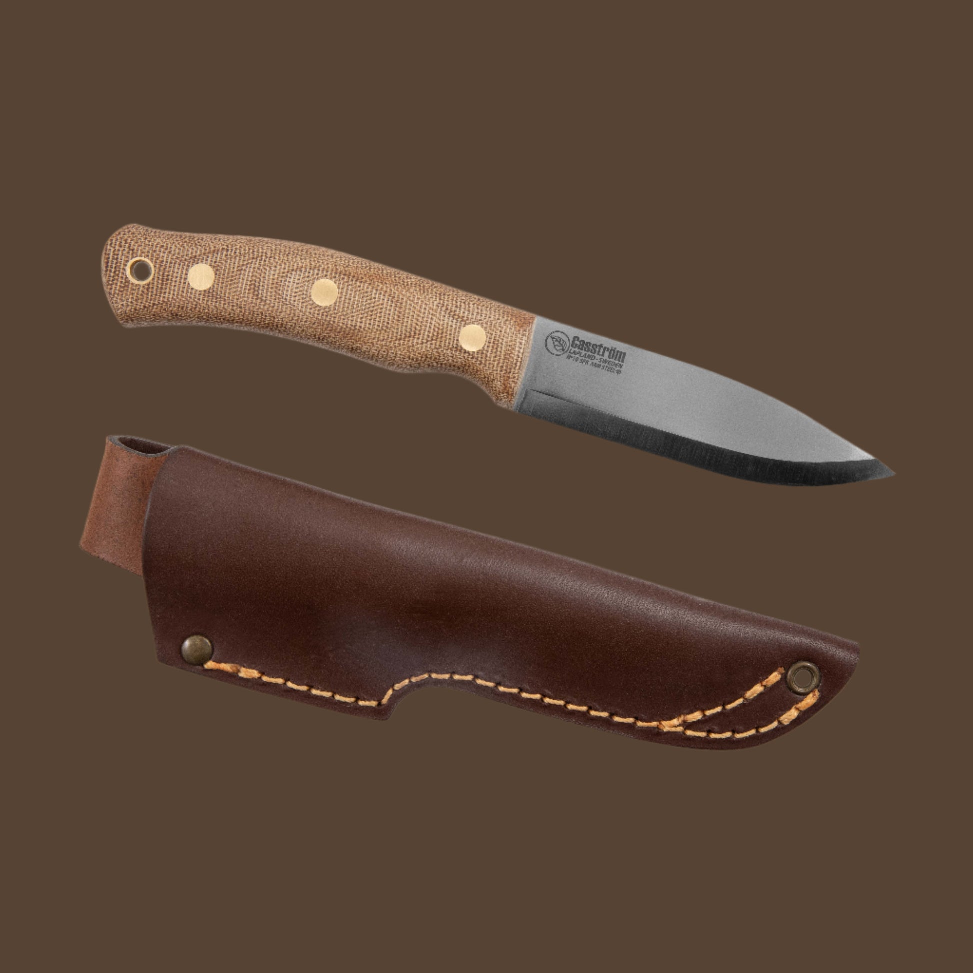 Casström No.10 SFK Knife - showing knife and sheath