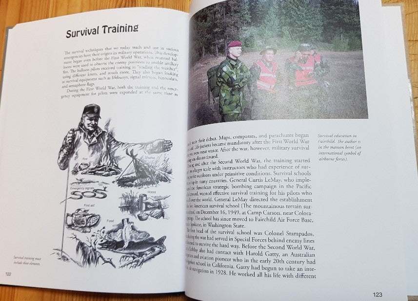 Outdoors the Scandinavian Way - Survival Skills. Page sample talking about survival training.