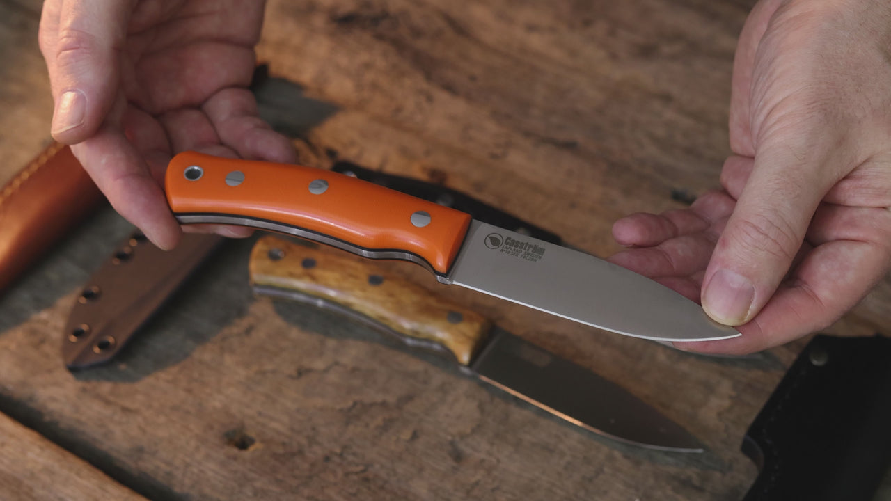 Video of the No.10 SFKflat grind, in orange G10.