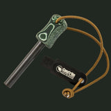 Fire Striker with Green Micarta Handle - Casstrom Limited
