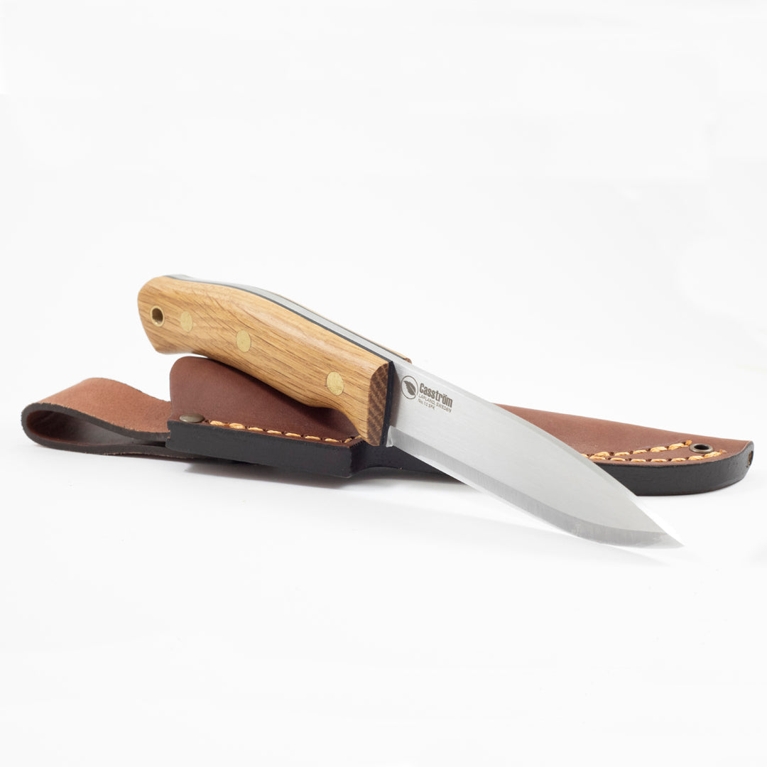 Casstrom No.10 Swedish Forest Knife, with oak handle.