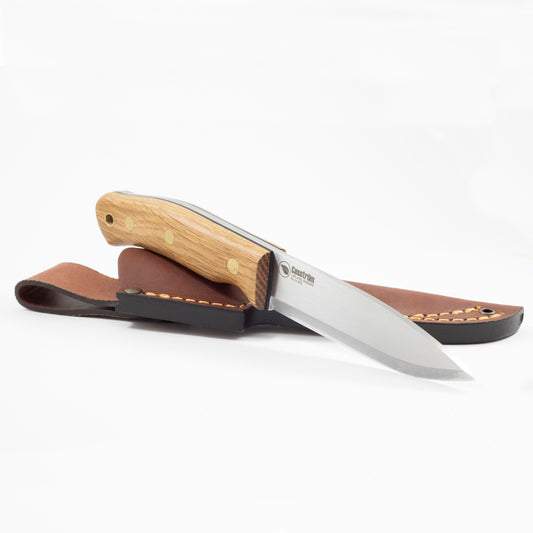 Casstrom No.10 Swedish Forest Knife, with oak handle.