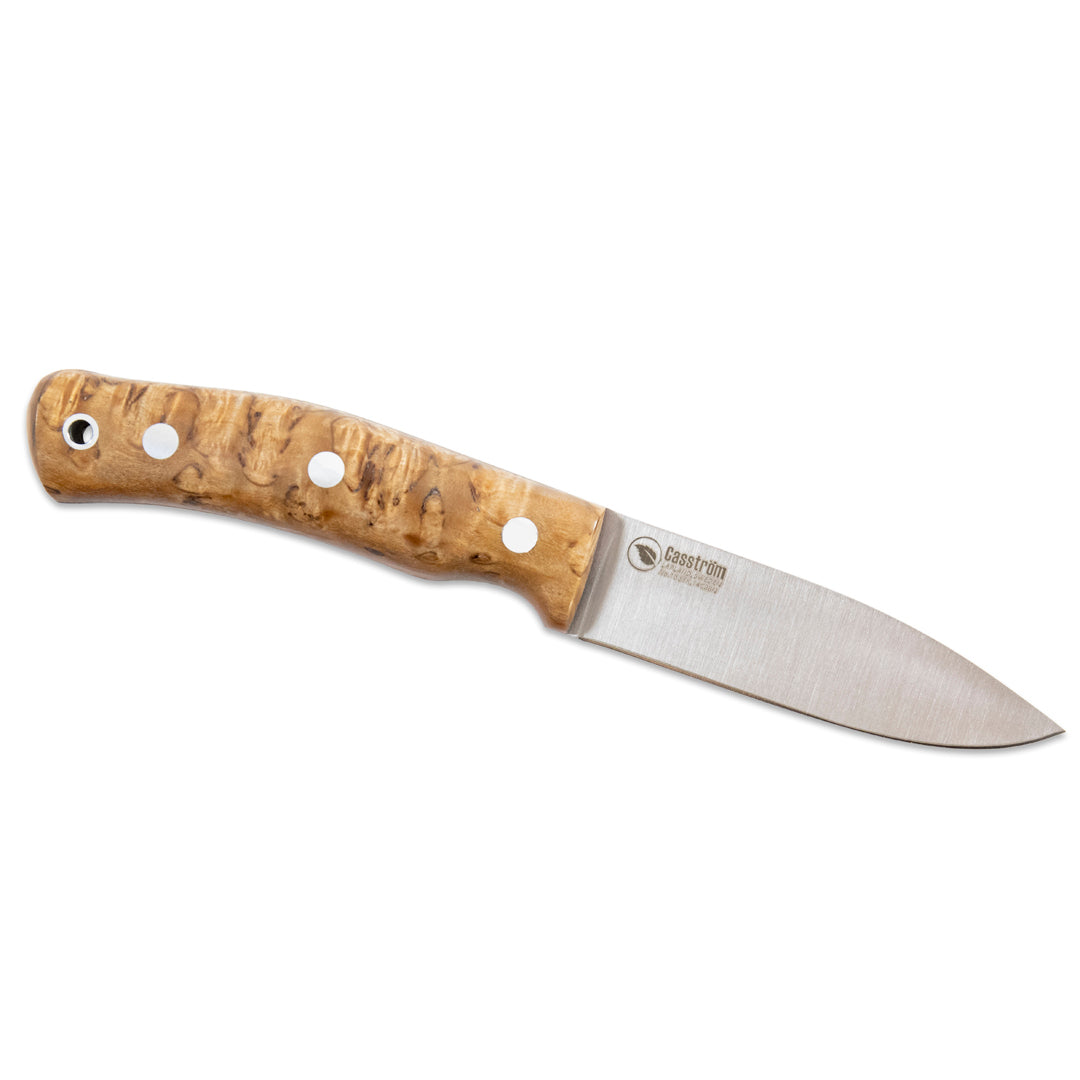 No.10 Swedish Forest Knife in Stabilised Curly Birch
