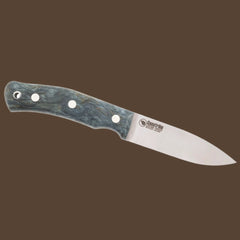No.10 Swedish Forest Knife in "Ocean" Curly Birch - Casstrom Limited