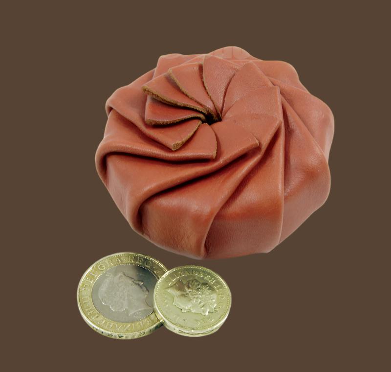 Reindeer leather coin pouch